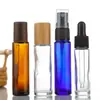 Botella Marrón con Cuentas Rodantes 5ml10ml Transparente Botella Gotero para Aceites Esenciales Botella con Atomizador para Perfume Botellas Cosméticas Paquete de Prueba