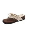 Chanclas de cuña con plataforma Chanclas de dedo 2026 Que aumentan la altura Temporada Falda Sandalias de playa Estilo nuevo Calzado exterior Chanclas para mujer Verano Zapatos de pinza
