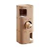 Luxo Leve Multi-camadas Pet Quatro Estações Furo de Broca Integrado Árvore para Gatos Furo Inverno Dupla Camada Arranhador Casa Universal Fechada para Gatos