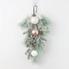 Decoraciones navideñas traje transfronterizo rosa PE aguja de pino galvanizado bola plástico piña ratán Anillo guirnalda navideña Ratán
