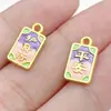 Pingente tradicional de peixe koi com gota de óleo banhado a ouro para riqueza e fortuna, nova pulseira de liga estilo chinês, acessórios de joias com caractere da fortuna atacado