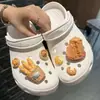 Adequado para Sapatos Crocs, Pão de Flor, Fivelas de Sapato Crocs, Fivelas Decorativas, Acessórios Removíveis Divertidos e Fofos de Nicho