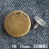 Botones en Chaquetas de Mezclilla, Botones de Jeans, Botones de Cabeza Sacudiendo, Botones Metálicos para Overoles, Ropa para Hombres y Mujeres, Botones en Forma de I, Botones Redondos