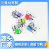 Colgante Reflectante PVC Llavero Personalizado Adorno de Advertencia Estrella de Cinco Puntas Decoración para Mochila de Estudiante Seguridad Uso Nocturno