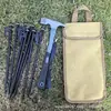 Martelo de Garra Multifuncional de Aço Carbono Martelo de Estaca de Barraca para Acampamento ao Ar Livre