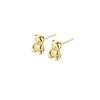 Corea del Sur Pequeño Lindo Oso Exquisitos Aretes de Botón de Alta Gama Moda Combinable Simple Femenino Elegante Nicho