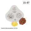 Quatro rosas molde de silicone flip sugar cake mold molde de chocolate molde de silicone líquido molde decoração de bolo