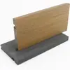 Piso de madeira plástica sólida coextrudada de segunda geração personalizado, piso de madeira plástica para áreas externas, terraço, jardim, piso de madeira plástica anticorrosivo para áreas externas