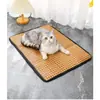 Esterillas Refrigerantes de Primavera y Verano para Mascotas, Esterillas para Mascotas para Teddy y Golden Retriever, Esterillas para Perros, Esterillas de Ratán, Almohadillas Refrigerantes, Esterillas para Gatos, Adecuadas para Todas las Estaciones
