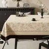 Mantel de Mesa de Comedor de Lujo Ligero y de Gama Alta, Impermeable, Resistente al Aceite, Lavable, Cubierta para Mesa de Café, Cubierta de Mesa Doméstica Resistente al Calor y a Altas Temperaturas