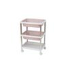 Rack de Armazenamento Multifuncional de Cozinha para Banheiro de Chão com Múltiplas Camadas Aço Inoxidável com Rodízios Rack de Armazenamento e Organização Tipo Sanduíche