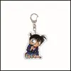 2026 Anime Periférico Detetive Conan Chaveiro Acrílico 2D Plano Pingente de Mochila Escolar
