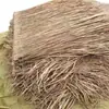 Tejado de paja Lugar escénico Decoración de tejado de paja Parasol para la playa Decoración de paja Hoja tejida de paja real