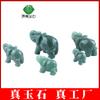 Adorno de Elefante de Piedra Semipreciosa Aventurina, Tallado en Cristal, Manualidades de Cristal, Decoración de Jade para Escritorio, Artefacto Cultural Auspicioso