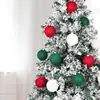 Nuevo Colgante de Bola de Navidad de Lana Transfronterizo de Amazon Decoraciones para Árbol de Navidad Colgantes para Decoración de Ventana de Navidad