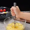 Batidor de Huevos Semiautomático de Acero Inoxidable Batidor de Huevos y Crema Batidor Manual Mezclador Herramientas para Hornear Venta al por Mayor