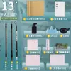 Estudantes do Ensino Fundamental Kit Caixa para Caligrafia Pincel Conjunto para Iniciantes e Pincel Tinta Papel Pedra de Tinta Conjunto Quatro Tesouros Pincel de Escrita