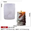 Molde de Silicone para Vela Aromática Esculpida em Cisne Flamingo Pavão Ornamento de Arte Decoração Molde Artesanal