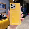 Adecuado para Iphone17Pro Silicona Gelatina Dos en Uno Porta Tarjetas Funda para Teléfono Móvil Apple 15P Color Puro Anti-Caída 14 Protección