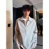Coleção Primavera 2026: Conjunto Masculino de Duas Peças com Jaqueta Zíper de Manga Longa e Camisa Polo Estilo Casual Esportivo Americano