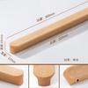 Tirador de Cajón de Hongo de Madera Log Japonés Redondo Madera Agujero Único Gabinete Puerta de Armario de Madera Habitación Infantil Tirador de Madera Maciza