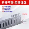 Canaleta de PVC Canaleta Industrial Ignífuga Gabinete de Distribución Caja de Control Canaleta para Líneas Montada en Superficie Tarjeta de Cableado de Plástico Canaleta Gris