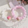 Nueva pinza pequeña para el cabello con forma de corazón rosa para niña, pinza para el cabello para niños, clip para flequillo, adorno para la cabeza, clip lateral, accesorios para el cabello de flores