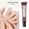 Nova Tecnologia Preta Mangueira Manicure Patch Cola Fototerapia Longa Duração Não Prejudicial Extensão de Unha Reforço Cola Diamante Pegajosa Cola para Patch de Unha