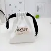Bolsa de Lona de Fábrica Bolsa con Cordón Venta al por Mayor Joyería Empaque Portátil Bolsa de Tela Lipstick Cosméticos a Prueba de Polvo Bolsa Pequeña de Tela