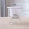 Vaso de flores preguiçoso Absorção automática de água Rosa verde sem rega Rodada transparente Plástico Armazenamento de água de camada dupla Bom dia Pote Anti-podre Raiz