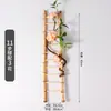 Decoraciones de Sashimi Adornos Hielo Seco Tubo de Bambú Hielo Seco Olla Pequeña Adorno de Postura de Mariscos Japoneses Plato Cubo Pequeño de Bambú con Flores