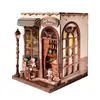 Tienda de Postres Western Oso Pequeño DIY Casa Miniatura Juguete de Ensamblaje Hecho a Mano Adorno Modelo Retro Regalo Alivio del Estrés 3D
