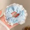 Goma para el pelo con estampado de leopardo marrón para otoño e invierno para mujer, scrunchie elegante y sofisticado para peinados de moño