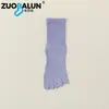 Calcetines Zobaren de Algodón de Xinjiang de Cinco Dedos para Mujer, Calcetines de Media Pantorrilla, Algodón Puro, Antibacterianos, Resistentes al Olor, Dedos Separados, Deportivos Largos, Venta al por Mayor para Mujer
