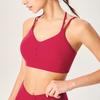 Roupa íntima Esportiva Nua Amiga da Pele Feminina Verão Costas Vazadas em Y Acessório de Cobertura para Seios Emagrecimento Roupas Fitness Yoga