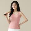 Chaleco de Modal para Mujer, Chaleco Base de Capa Interior de Color Sólido Acanalado de Verano, Camisola Fresca de Verano para Mujer