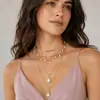 Collar con Colgante de Gota de Perla de Múltiples Capas para Mujer, Cadena de Clavícula Exagerada en Capas Estilo Europeo y Americano, Accesorio para Vestido