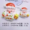 Navidad de Dibujos Animados Creativo Hecho a Mano DIY Pegamento de Crema Funda para Teléfono Móvil Pasador Diadema Flor para Zapatos Colgante Joyería Resina Lote