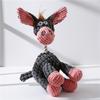 Nuevo juguete sonoro para perros molar aliviando el aburrimiento resistente a las mordidas burro sonido de perro nudo caricatura suministros para mascotas