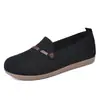 2026 Nuevos Zapatos Cómodos Antideslizantes de Suela Suave para Mamá Estilo Casual Transpirables de Malla Ligeros Planos para Mujer Slip-On