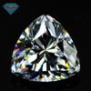 Huagang gema 9A triângulo gordo branco zircão anel superfície pedra nua triângulo gordo artificial CZ Hao pedra gema pedra principal diamante