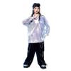 Ropa infantil de moda hip-hop para niñas, moderna, genial, a la moda, jazz, lentejuelas, hip-hop, escenario, día de año nuevo, disfraz de baile jazz, disfraz para actuación
