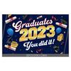 Temporada de Graduación Decoración Tela de Poliéster Cartel Birrete de Doctorado Banner de Graduación Reunión de Clase Escolar Personalizado Exclusivo de Temporada de Graduación