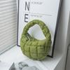 Bolso de mano tipo burbuja de nicho, informal, combinable, dulce, para mujer, minibolso de moda coreana, bolso de nube plisado.