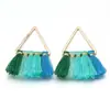 Pendientes de Aro Metálico con Borla de Abanico de Colores Accesorios para el Cabello Accesorios Colgantes Hechos a Mano DIY Colgante para Llave Colgante Pequeño