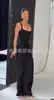 2026 Nuevo Vestido Elegante para Mujer Estilo Europeo y Americano Sexy de Espalda Descubierta Delgado con Tirantes de Corsé Cruzados Comercio Exterior