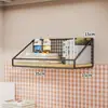 Estante de almacenamiento montado en la pared, cesta de noche para colgar en la pared, artículos esenciales para dormitorio, estante flotante de almacenamiento sin perforaciones