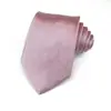 Conjunto de Gravata Masculina de 8cm Amarrada à Mão com Lenço de Bolso Liso Quadrado Pequeno, Terno de Uma Cor, Traje Formal de Negócios