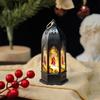 Lámpara de calabaza portátil de Halloween, lámpara de vela electrónica LED, accesorios de decoración para fiestas, lámpara de ambiente, adornos, suministro al por mayor