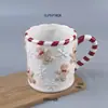Taza de Cerámica de Jengibre Navideño Estrictamente Seleccionada Taza de Cerámica de Árbol de Navidad Taza de Cerámica para Galletas Taza de Cerámica para Agua